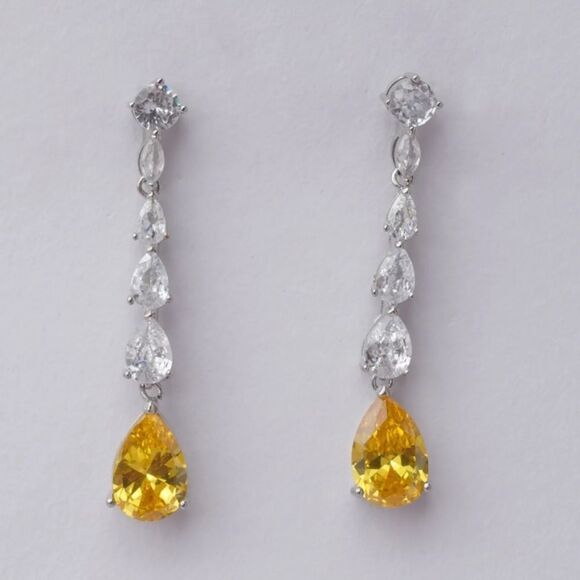 Statement drop yellow stone A233 - Picture 1 of 4